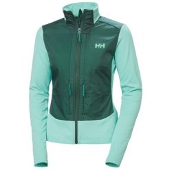 Damska bluza hybrydowa Helly Hansen Versalite. Niebieskie bluzy damskie Helly Hansen, bez wzorów, z polaru, bez kaptura. Za 499.00 zł.