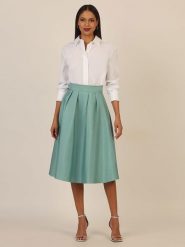 APART Spódnica w kolorze turkusowym rozmiar: 42. Niebieskie spódnice damskie Apart, bez wzorów, midi. Za 191.88 zł.