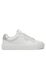 Calvin Klein Sneakersy Cupsole Lace Up W/Ml HW0HW02288 Biały. Białe obuwie sportowe damskie Calvin Klein, ze skóry, bez zapięcia. Za 319.99 zł.