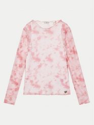Guess Bluzka J5RP03 KCLZ0 Różowy Regular Fit. Czerwone bluzki i koszule dziewczęce Guess, z aplikacjami, z syntetyku, bez kołnierzyka, bez ramiączek. Za 99.99 zł.