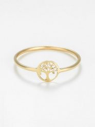 L instant d Or Złoty pierścionek "Petit Arbre de vie" rozmiar: 50. Żółte pierścionki damskie L instant d Or, złote. Za 354.94 zł.