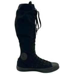 Kobiece trampki na zamek Converse Chuck Taylor All Star. Czarne obuwie sportowe damskie Converse, bez zapięcia, na fitness i siłownię. Za 490.00 zł.