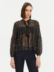 ONLY Bluzka Aida 15283695 Czarny Loose Fit. Czarne bluzki damskie Only, xl, bez wzorów, z syntetyku, bez kołnierzyka, bez ramiączek. W wyprzedaży za 59.99 zł.