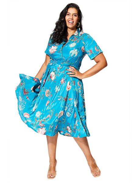 Aller Simplement Sukienka w kolorze niebieskim rozmiar: 50/52. Niebieskie sukienki damskie Aller Simplement, bez wzorów, klasyczne, bez ramiączek. Za 145.94 zł.