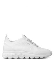 Geox Sneakersy D Spherica A D15NUA 0006K C1000 Biały. Białe obuwie sportowe damskie Geox, z materiału, bez zapięcia. Za 279.99 zł.