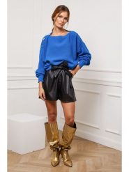 Joséfine Sweter "Burny" w kolorze niebieskim rozmiar: S. Niebieskie swetry klasyczne damskie Joséfine, s, z kaszmiru, bez kołnierzyka. Za 173.99 zł.