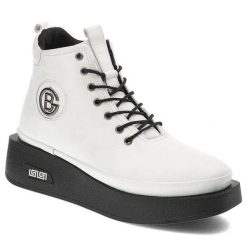 Białe Sneakersy Artiker Modne Buty damskie. Białe obuwie sportowe damskie Artiker, na wiosnę, ze skóry, bez zapięcia, trekkingowe. Za 299.00 zł.