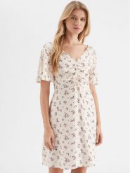 ONLY Sukienka codzienna 15299142 Écru Regular Fit. Sukienki damskie Only, bez wzorów, z wiskozy, bez ramiączek. Za 99.99 zł.