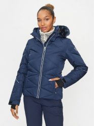 Rossignol Kurtka narciarska Staci Pearly RLMWJ40 Granatowy Regular Fit. Niebieskie kurtki sportowe damskie Rossignol, na zimę, xs, bez wzorów, z syntetyku, bez kaptura. Za 989.00 zł.
