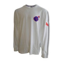 Koszulka PUMA x THE HUNDREDS Longsleeve T-shirt. Białe bluzki damskie Puma, xl, bez wzorów, bez kołnierzyka, bez ramiączek. Za 179.00 zł.