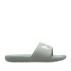 Klapki damskie Helly Hansen Slide. Zielone klapki damskie Helly Hansen, bez wzorów, z materiału, bez obcasa, bez zapięcia. Za 183.40 zł.