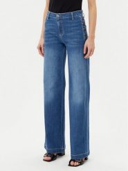 Please Jeansy P3FDBQ2NTZ Niebieski Wide Leg. Niebieskie jeansy damskie Please. Za 299.99 zł.