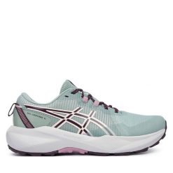 Buty do biegania Asics. Zielone obuwie sportowe damskie Asics, bez zapięcia, do biegania. Za 329.99 zł.