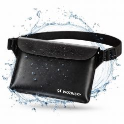 Wodoodporna Saszetka Na Telefon Nerka Etui Pas Biodrowy Czarna. Czarne nerki i saszetki damskie WOZINSKY, bez wzorów. Za 24.99 zł.