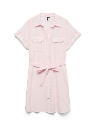 Vero Moda Sukienka w kolorze jasnoróżowym rozmiar: XS. Różowe sukienki damskie Vero Moda, bez wzorów, z bawełny, bez ramiączek. Za 105.38 zł.