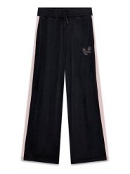 Guess Spodnie dresowe J6BB02 K5874 Czarny Regular Fit. Czarne spodnie dresowe dziewczęce Guess, z aplikacjami, z bawełny. Za 194.99 zł.