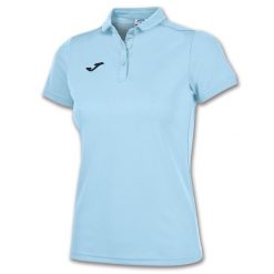 Koszulka polo do tenisa damska Joma Hobby. Niebieskie bluzki damskie Joma, l, bez wzorów, sportowe, bez kołnierzyka, bez ramiączek. Za 230.50 zł.