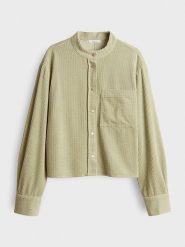 OPUS Bluzka w kolorze jasnozielonym rozmiar: S. Zielone bluzki damskie Opus, s, bez wzorów, z bawełny, bez kołnierzyka, bez ramiączek. Za 173.99 zł.