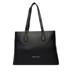Torebka Valentino. Czarne shopper bag Valentino, bez dodatków. Za 619.99 zł.