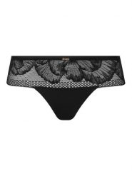 BOSS Stringi Peony 50545044 Czarny. Czarne stringi Boss, bez wzorów, z syntetyku. Za 109.99 zł.