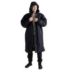 Parka z długimi rękawami Dryrobe Nexus. Czarne parki damskie DRYROBE, l, z materiału, bez kaptura. Za 934.00 zł.