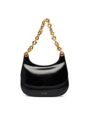 Calvin Klein Torebka Chain Shoulder Bag LV04F3403G Czarny. Czarne torebki klasyczne damskie Calvin Klein, ze skóry, bez dodatków. Za 569.99 zł.