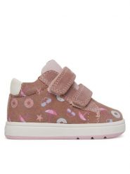 Geox Sneakersy B Biglia B044CC 00720 C8004 Różowy. Czerwone buty sportowe dziewczęce Geox, bez wzorów, ze skóry, bez zapięcia. Za 159.99 zł.