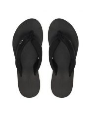 Emporio Armani Japonki EX000072 AF14514 Czarny. Czarne klapki damskie Emporio Armani, bez wzorów, z materiału, bez obcasa, bez zapięcia. Za 459.99 zł.