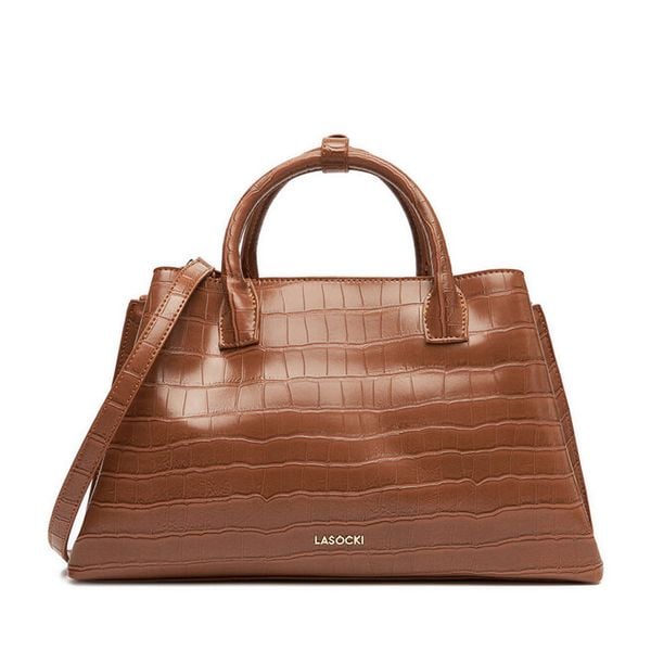 Torebka Lasocki. Brązowe torebki klasyczne damskie Lasocki, bez dodatków. Za 199.99 zł.