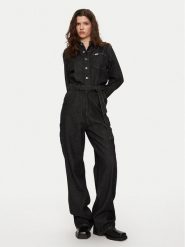 Lee Kombinezon Chore 112356511 Czarny Relaxed Fit. Czarne sukienki damskie Lee, bez wzorów, z bawełny, bez ramiączek. Za 319.99 zł.