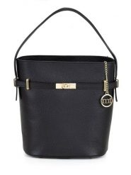 Mia Tomazzi Skórzana torebka "Lattanzio" w kolorze czarnym - 30 x 27 x 16 cm rozmiar: onesize. Czarne torebki klasyczne damskie Mia Tomazzi, z materiału, przez ramię, bez dodatków. Za 360.17 zł.