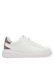 Guess Sneakersy FLJBIN LEA12 Biały. Białe obuwie sportowe damskie Guess, ze skóry, bez zapięcia. Za 279.99 zł.