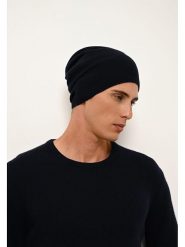 Just Cashmere Kaszmirowa czapka "Ginger" w kolorze granatowym rozmiar: onesize. Niebieskie czapki damskie Just Cashmere, bez wzorów, z kaszmiru. Za 130.99 zł.