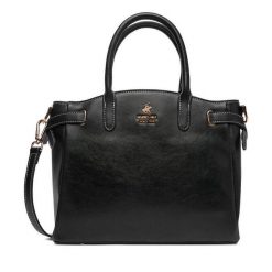 Torebka Beverly Hills Polo Club. Czarne kuferki damskie Beverly Hills Polo Club, bez wzorów, bez dodatków. Za 269.99 zł.