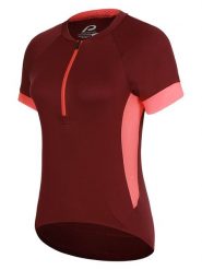 Protective Koszulka kolarska "Heart and Mind" w kolorze bordowym rozmiar: 44. Czerwone koszulki damskie Protective, bez wzorów, bez kołnierzyka, bez ramiączek. Za 79.40 zł.