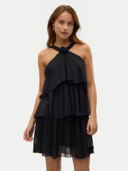 Vero Moda Sukienka koktajlowa Felicia 10329767 Czarny Regular Fit. Czarne sukienki damskie Vero Moda, bez wzorów, z syntetyku, wizytowe, bez ramiączek. Za 149.99 zł.