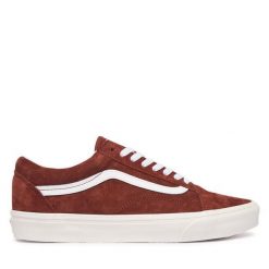 Tenisówki Vans. Brązowe trampki damskie Vans, bez wzorów, bez zapięcia. Za 429.99 zł.
