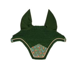 Czapka przeciw insektom dla konia z weluru Kentucky Horsewear Fly Veil Wellingto. Zielone czapki damskie KENTUCKY HORSEWEAR, bez wzorów, z weluru. Za 343.00 zł.