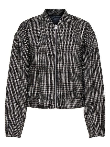 JDY Kurtka przejściowa w kolorze biało-czarnym rozmiar: M. Białe kurtki damskie JDY, m, bez wzorów, bez kaptura. Za 201.08 zł.