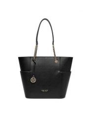 Nine West Torebka CEO-NEBRASKA-LDA8208 Czarny. Czarne shopper bag Nine West, bez wzorów, z materiału, bez dodatków. Za 249.99 zł.