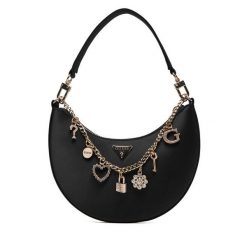 Torebka Guess. Czarne torebki klasyczne damskie Guess, bez dodatków. Za 609.99 zł.