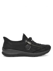 Rieker Sneakersy L32F1-00 Czarny. Czarne obuwie sportowe damskie Rieker, ze skóry, bez zapięcia. Za 359.99 zł.