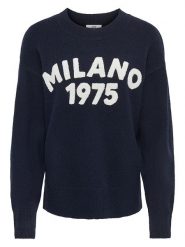 JDY Sweter w kolorze granatowym rozmiar: L. Niebieskie swetry klasyczne damskie JDY, l, bez kołnierzyka. Za 134.95 zł.