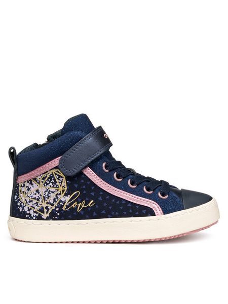 Geox Sneakersy J Kalispera J744GI 0DHNF C4423 D Granatowy. Niebieskie buty sportowe dziewczęce Geox, bez wzorów, z materiału, bez zapięcia. Za 174.99 zł.