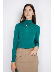 William de Faye Golf w kolorze turkusowym rozmiar: 38. Niebieskie golfy damskie William de Faye, bez wzorów, z kaszmiru, bez ramiączek. Za 153.45 zł.