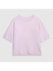 4F Koszulka w kolorze fioletowym rozmiar: M. Różowe bluzki damskie 4F, m, bez wzorów, z bawełny, bez kołnierzyka, bez ramiączek. Za 56.66 zł.