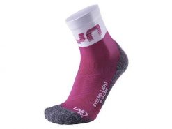 Skarpety UYN Light Lady Socks Pink White. Czerwone skarpetki damskie Uyn, bez wzorów, z materiału. Za 74.99 zł.
