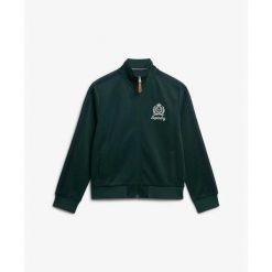 Damska bluza dresowa Superdry Country Club. Zielone bluzy damskie Superdry, bez wzorów, z dresówki, bez kaptura. Za 349.55 zł.