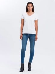 Cross Jeans Dżinsy - Skinny fit - w kolorze niebieskim rozmiar: W29/L34. Niebieskie jeansy damskie Cross Jeans, z podwyższonym stanem. Za 78.28 zł.