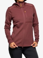 Bluza z kapturem damska Fjallraven Keb Fleece Hoodie. Fioletowe bluzy damskie Fjällräven, s, bez wzorów, z elastanu, z kapturem. Za 939.39 zł.